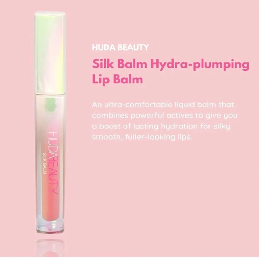 Huda Beauty Silk Balm Hydra-Plumping Lip Balm - shade Blush 1.8ml / 0.06 oz NWOB